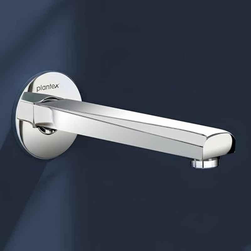 Plantex Chrome Bath Tub Spout with Wall Flange/Single Lever Spout/High Flow Tap for Bathroom/Kitchen