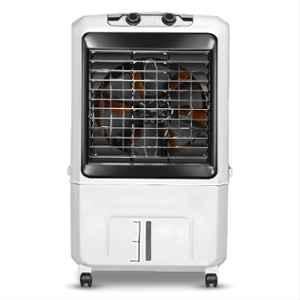 Amplesta 100W 75 Litre Plastic White Desert Air Cooler with Honeycomb Pad Cooling & 1 Year Warranty, BREEZY 75L