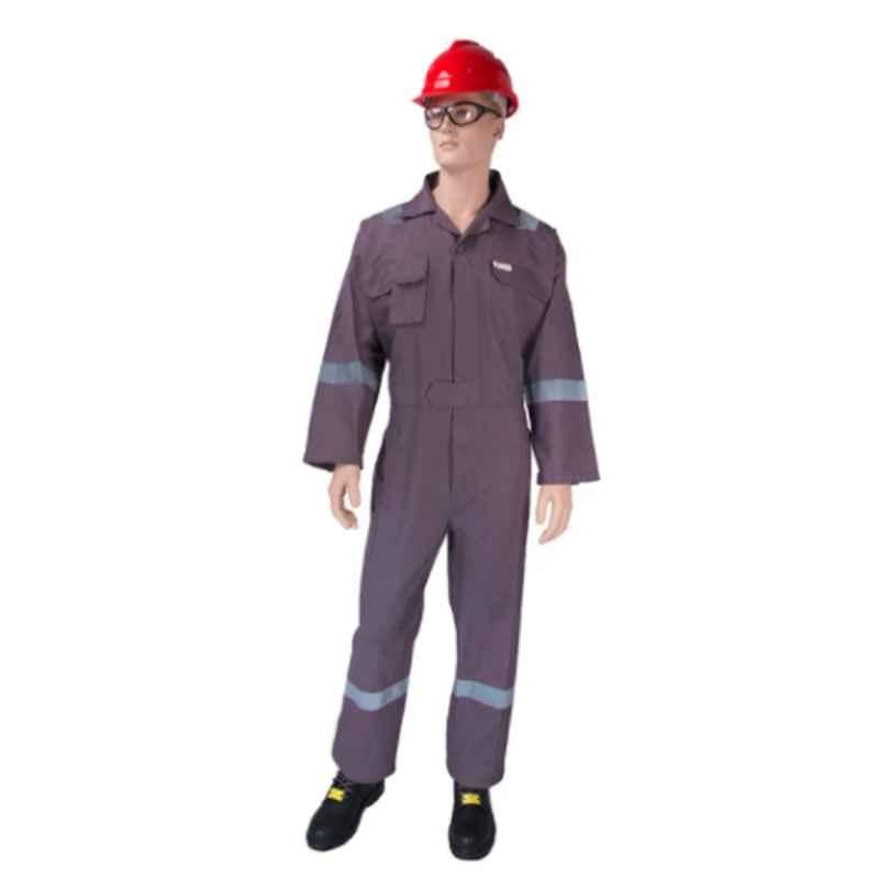 Empiral Comfort C E306050702 Grey Cotton Coveralls, Size: 3Xl