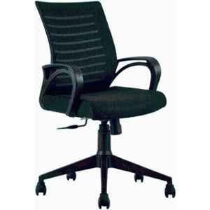 Sun Office Furniture SOF-02 Mesh & Polyester Black Medium Back Ergonomic Chair