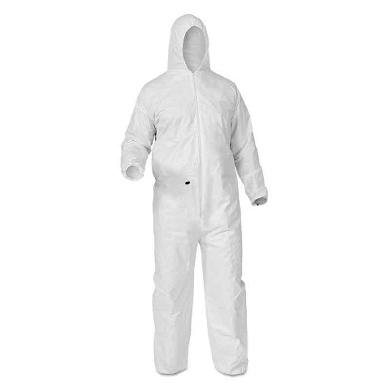 Kleenguard GIDS-2475180 White Liquid & Particle Protection Coverall from Kimberly Clark, 38939, Size: XL (Pack of 25)