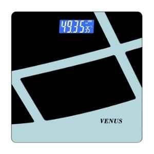 Venus 180kg Tempered Glass Grey Electronic Digital Body Weight Machine with LCD Display, EPS-6399