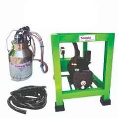Simply 0.75HP 25 Litre Stainless Steel Single Bucket Monoblock Milking Machine, SM04