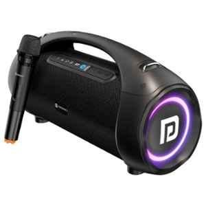 Portronics Dash 12 60W TWS Black Wireless Bluetooth Party Speaker with Wireless Karaoke Mic, Multicolour LED Light & 9 hrs Playtime, POR-1583