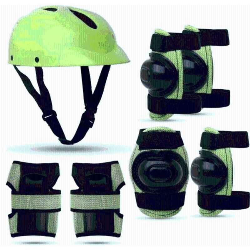 STYRKR Plastic & EVA Foam Neon protective Skating Guard Kit for Skating, Cycling, Running for Kids, Boys, Girls Skating Kit