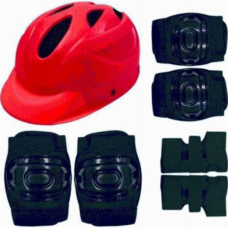 STYRKR Plastic & EVA Foam Red Kids Sports Safety Kit for Skating, Cycling@2 Cycling KitKIT-1005