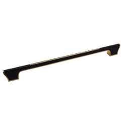 RAB 12 inch Zinc Rembo Black Wardrobe Pull Handle, M160 (Pack of 4)