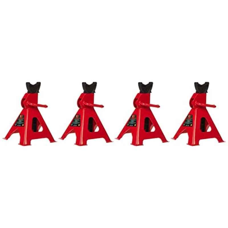 Ma Fra 3 Ton Alloy Steel Red Adjustable & Heavy Duty Jack Stand (Pack of 4)