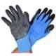 SSWW Yellow Cotton Yarn Knitted Blue Palm Coated Gloves