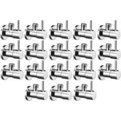 Senkiddpro Turbo Stainless Steel Chrome Finish Wall Mounted Angle Cock (Pack of 18)