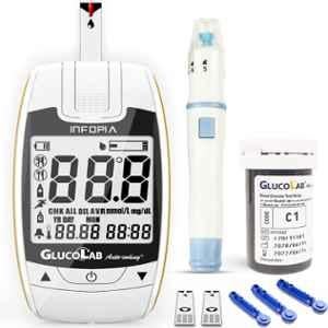 K-Life Glucolab Automatic White Blood Glucose Testing Machine with 100 Strips