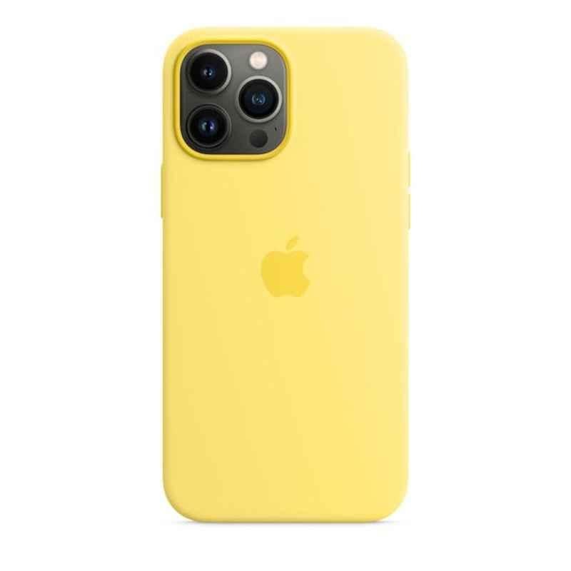 Apple iPhone 13 Pro Max Silicone Lemon Zest Case with MagSafe, MN6A3ZE-A