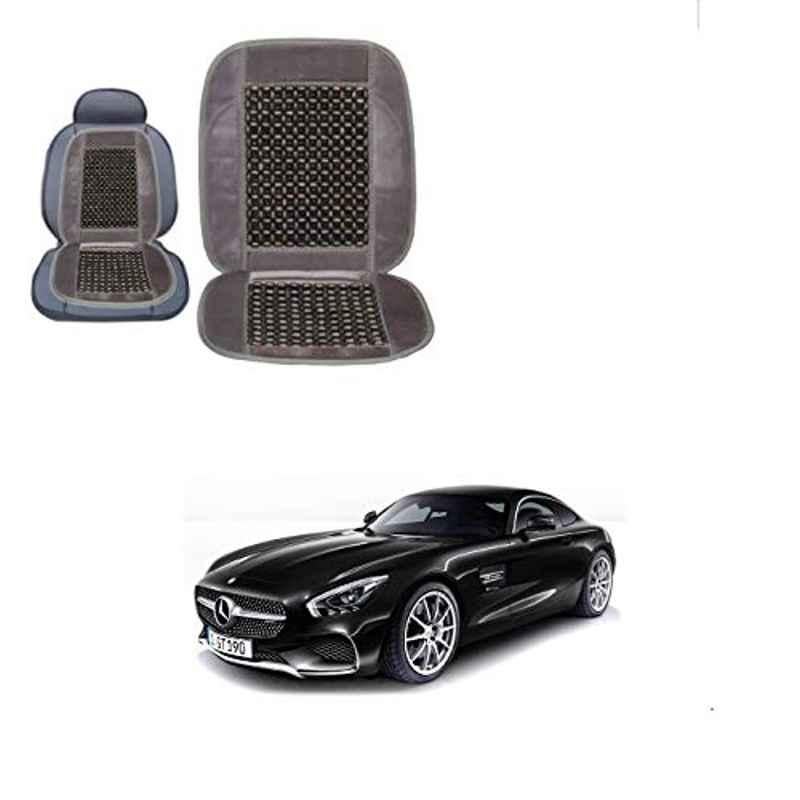 Kozdiko Wooden Bead Seat with Grey Velvet Border for Mercedes Benz AMG GT