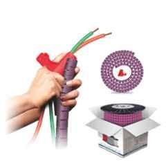 Noveau Safe-T-1ST 10mm 50m Virgin HDPE Metallic Violet Cable Zipper, NSFZ10MV0050