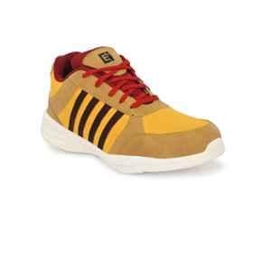 Eego Italy Synthetic Steel Toe Yellow Safety Sports Shoes, Size: 10, WW-101