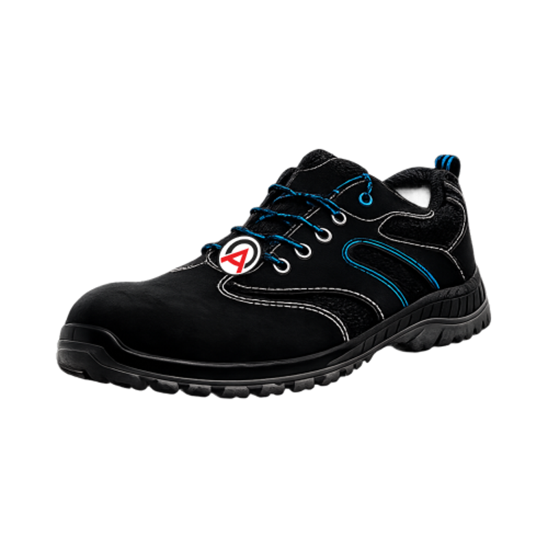 Acme Volant Delicto Microfiber Low Ankle Composite Toe Black Safety Shoes, Size: 11