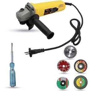 Walkers 800W 4 inch Angle Grinder with 5 Pcs Wheel & Line Tester, WKCB476