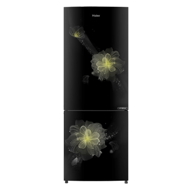Haier 231L 8 in 1 Convertible 3 Star Black Blossom Bottom Mounted Refrigerator, HRB-2764CKB-E
