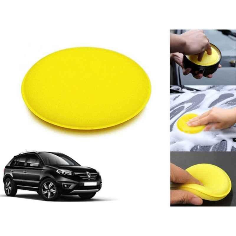 Auto Pearl Polyurethane Beige Washing & Waxing Polish Foam Sponge for Koleos