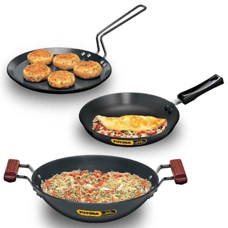 Buy Hawkins Futura Non-Stick 2 Pieces Cookware Set, QS6 Online At Best  Price On Moglix