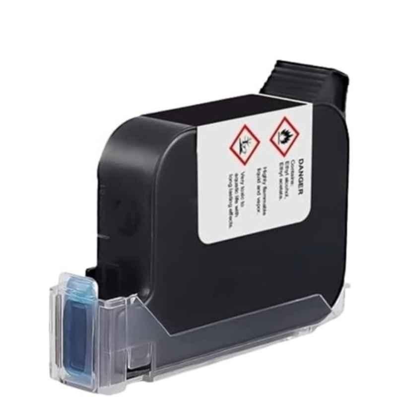 Universal Seal 100 Pages Yield Black Solvent-Based Handheld TIJ Inkjet Cartridge for Batch, Expiry & Barcode Printing, UPS 0016