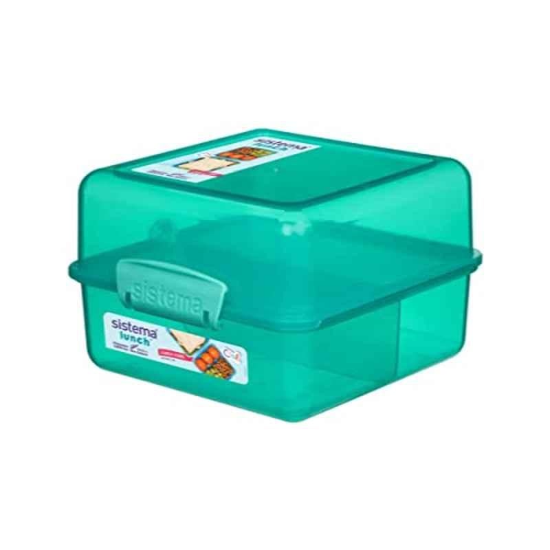 Sistema 1.4L Plastic Cube Colored Lunch Box, 31735