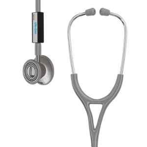 Lifeline Stainless Steel Grey Dual Diaphragm Chest Piece Stethoscope with 2 Way Tube, STH005-GR