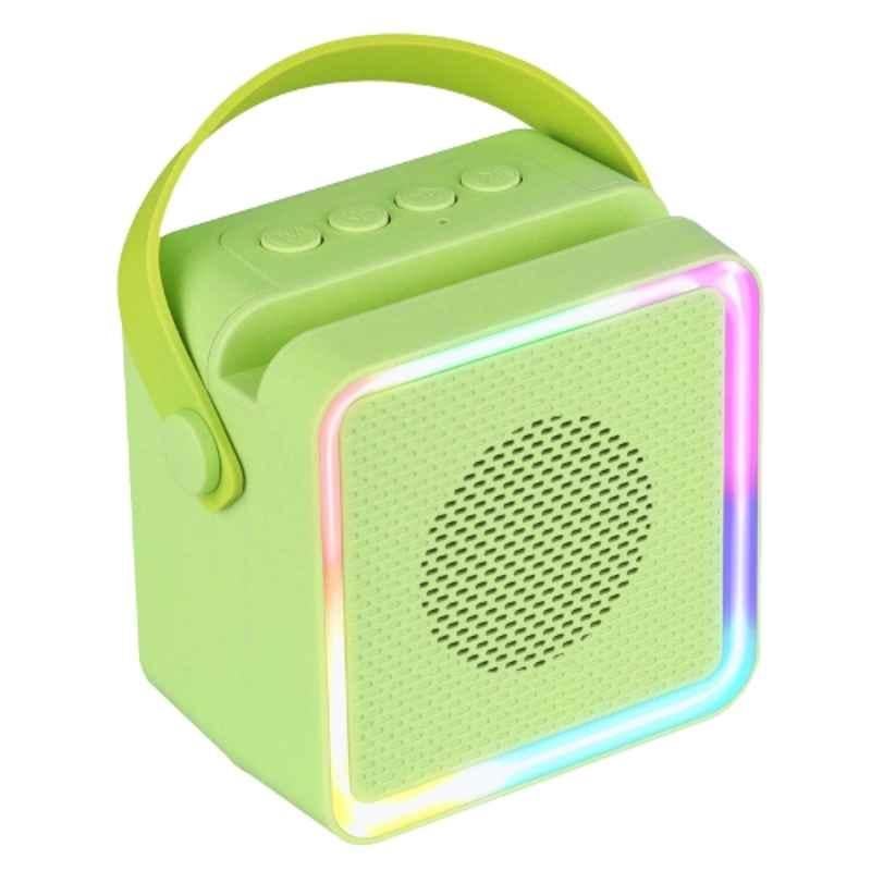 Zebronics County 8 8W Green Portable Bluetooth Speaker with Carry Strap, TWS Function & 8 RGB Modes, PSPK 50