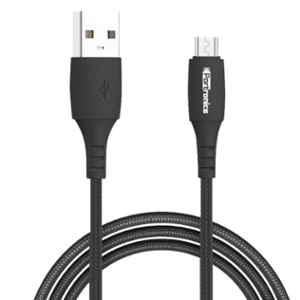 Portronics Konnect A 1m Black Micro USB Cable, POR 1172