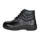 Liberty Warrior Leather Steel Toe High Ankle Black Work Safety Shoes, 98-02-SSBA, Size: 6