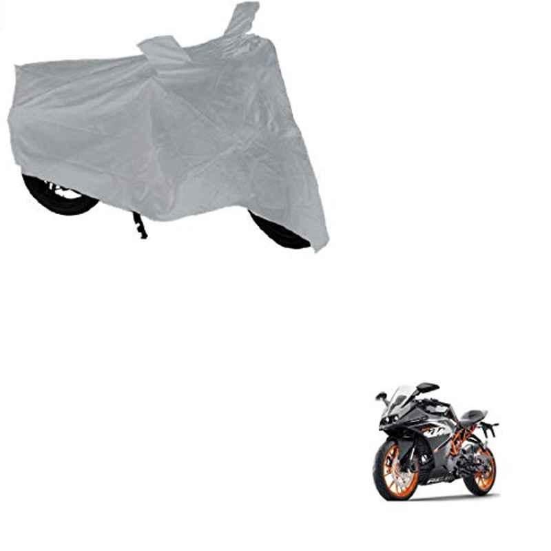 Kozdiko Polyester Matty Silver Dust & Waterproof Bike Body Cover for KTM RC 390