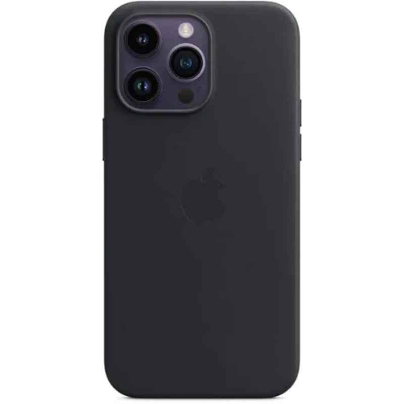 Apple Leather Midnight Black iPhone 14 Pro Max Case with MagSafe, MPPM3ZE-A