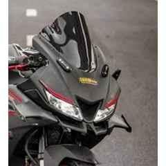 AOW Flexible and Unbreakeable Visor Glass for Yamaha R15 V3 (Black) B-29