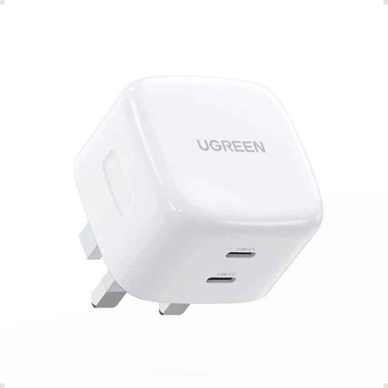 UGREEN 65W White USB-C GaN Fast Charger, CD216-60623B