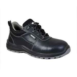 Coffer Safety Leather Black Steel Toe Men's Safety Shoes, 1019, Size: 12