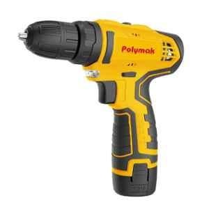 Polymak 12V 0-350 & 0-1300rpm Cordless Drill Driver with 2 Batteries & Charger, PM-CDD-12V-2B