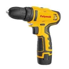 Polymak 12V 0-350 & 0-1300rpm Cordless Drill Driver with 2 Batteries & Charger, PM-CDD-12V-2B