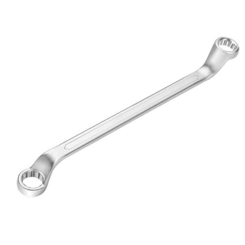 Tolsen 30x32mm CrV Chrome Plated Industrial Double Ring Spanner, 15882