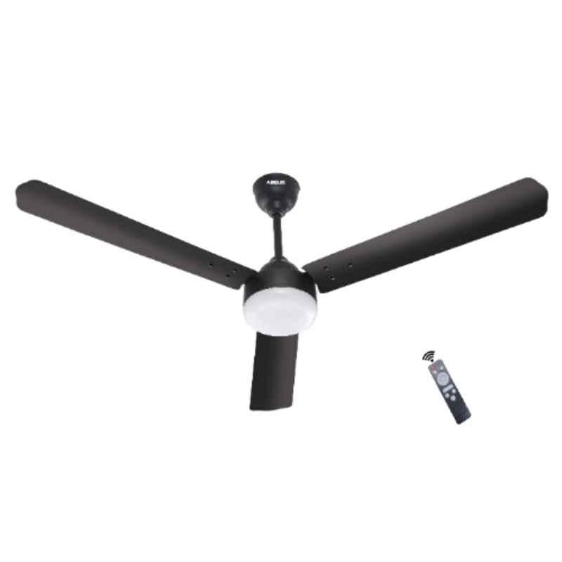 Airelec Gloria Stylo 28W 350rpm 5 Star Smoke Brown 3 Blade BLDC Ceiling Fan with Remote & 2 Years Warranty, AIRCFH1-03, Sweep: 1200 mm (Pack of 2)