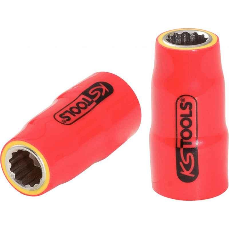 KS Tools 17mm CrV Steel Insulated Long Socket, 117.1341