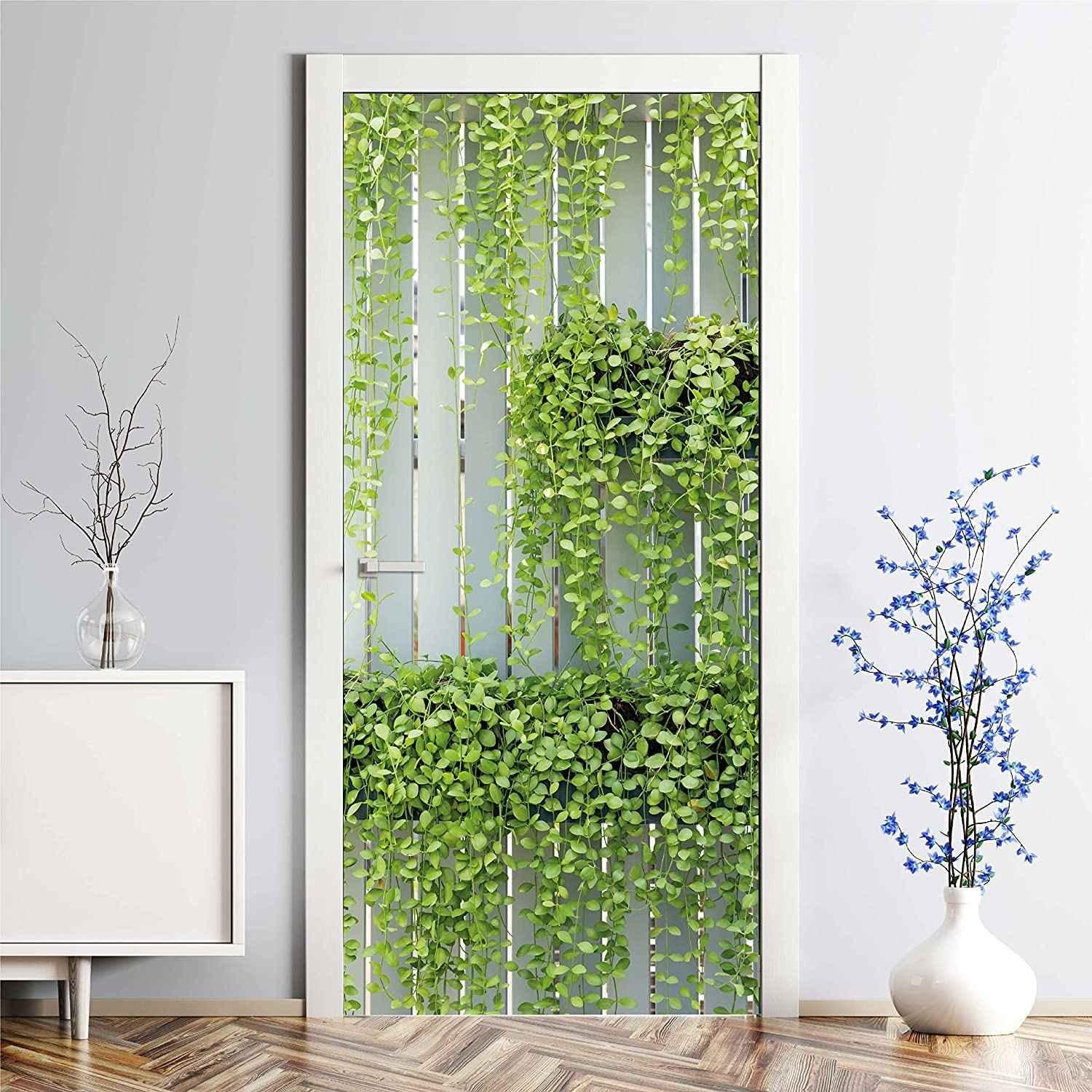 Buy Asian Paints EzyCR8 213x84cm Vine Plants Self Adhesive Door Mural