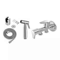 Fastgear Fusion ABS Silver Chrome Finish Health Faucet Set, FG991