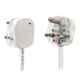 Palfrey 5A 2 Socket White Polycarbonate Electric Extension Board with USB Socket, Master Switch & 3m Wire, 653 USB