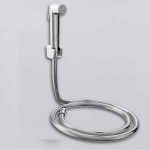 RN PTMT Silver Chrome Finish Health Faucet with Hope Pipe & Wall Holder for Toilet Cleaning, RNHF5400SS