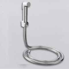 RN PTMT Silver Chrome Finish Health Faucet with Hope Pipe & Wall Holder for Toilet Cleaning, RNHF5400SS