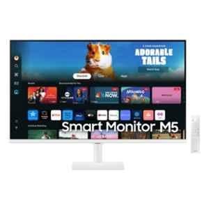 Samsung M5 32 inch FHD White LED Smart Monitor with Office 365, Workout Tracker & Multiple Ports, LS32DM501EWXXL