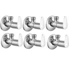 Senkiddpro Fusion Stainless Steel Chrome Finish Wall Mounted Angle Cock (Pack of 6)