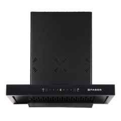 Faber Cygnus 1400m3/hr 60cm Black Heat Autoclean Wall Mounting Chimney, 325.0698.591