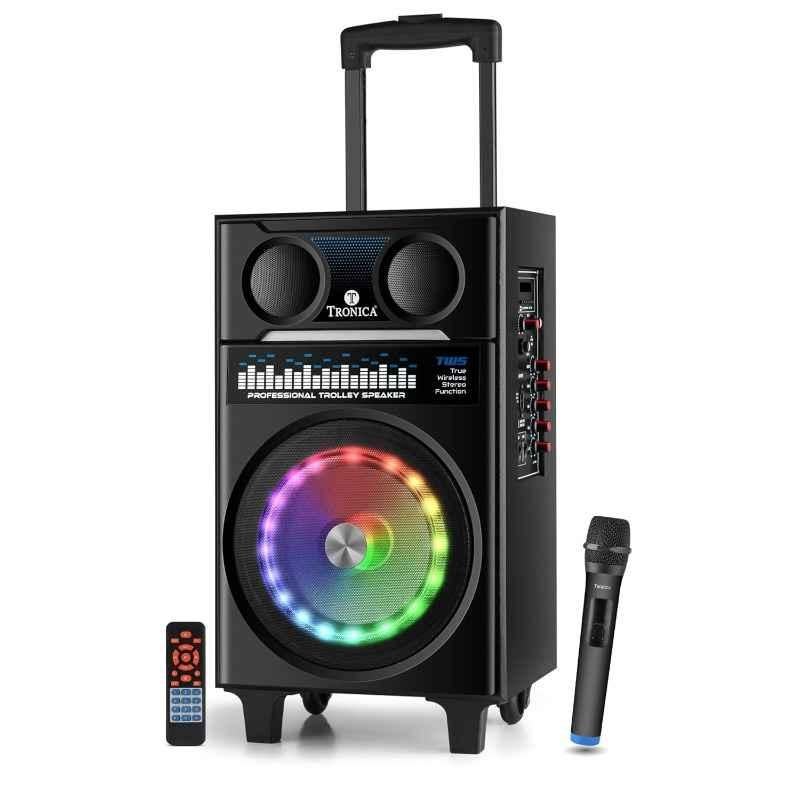 Buy Tronica TR-8888 60W inch Black Karaoke Portable Trolley