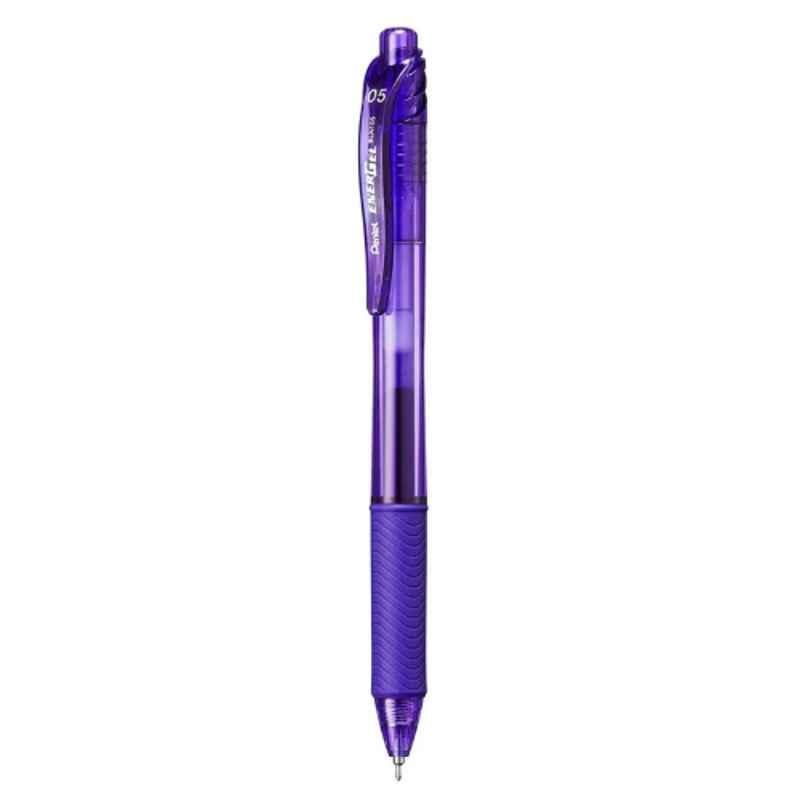 Pentel Energel-X 0.5mm Violet Needle Tip Retractable Pen, PE-BLN105-VH (Pack of 12)